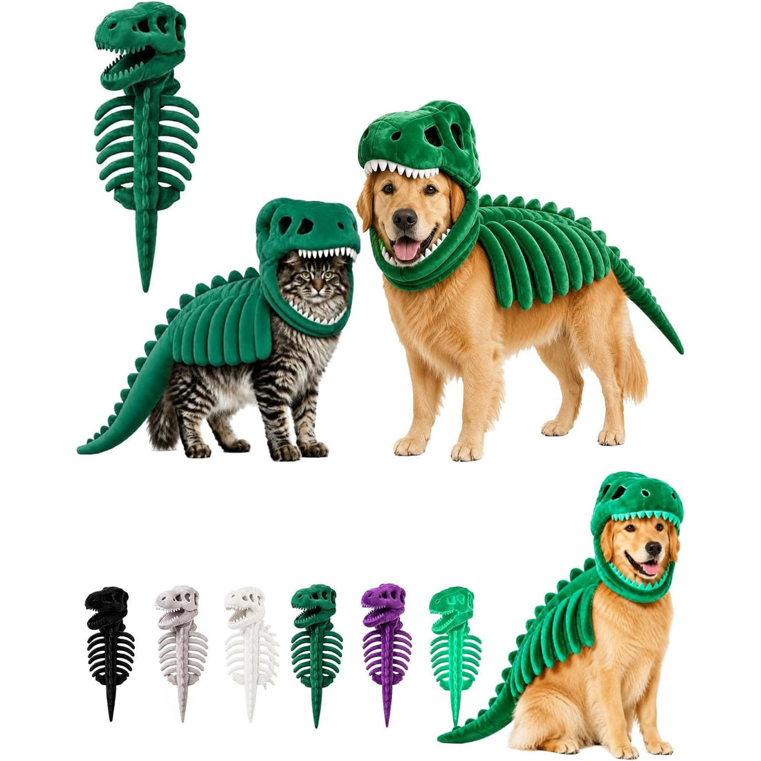 Dinosaur Skeleton Dog Costume